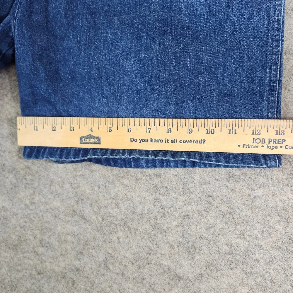 Cabela's Denim Utility Shorts Mens 40 Blue Carpenter Relaxed Elastic Waist ST130
